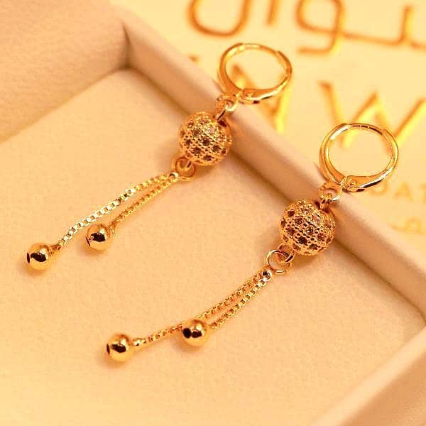 Gold & Silver Arabic Style Earrings for Women - Ethnic Bali Jewelry for Girls