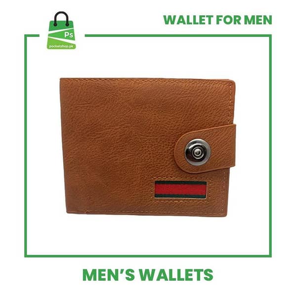 Brown Synthetic Leather Wallet for Men - Durable Design with 7 Card Holder Pockets