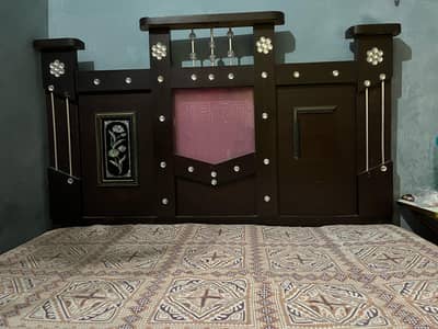 Bed with mattress moltyfom and 3 larg sofa's