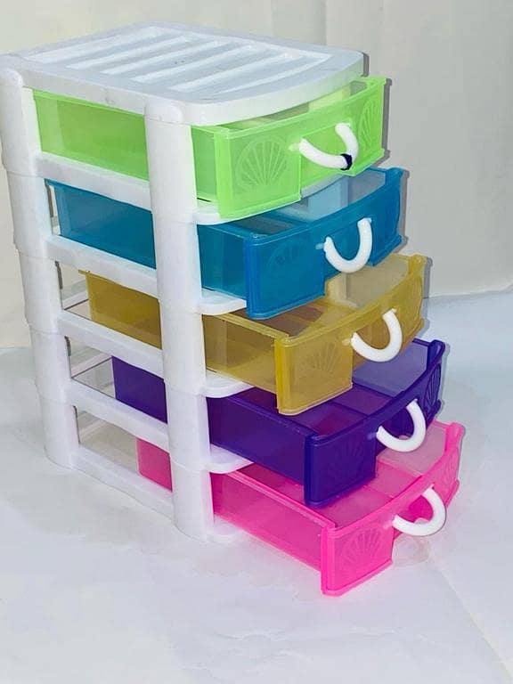 RN Multipurpose Colorful Drawers / Cabinets / Jewellery Box Available in Sizes of 3, 4, and 5 Steps