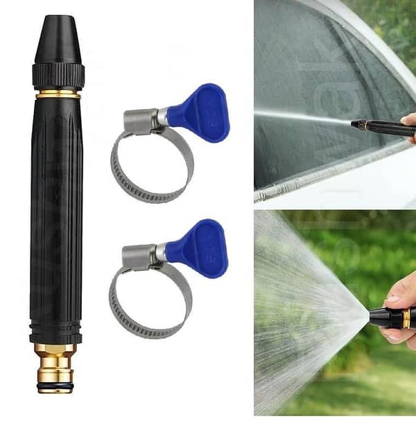 AL-MEHRAN TRADERS Black Pagoda Pacifier Direct Spray Water Gun with Metal Body and Alloy Nozzle for Car Wash and Gardening