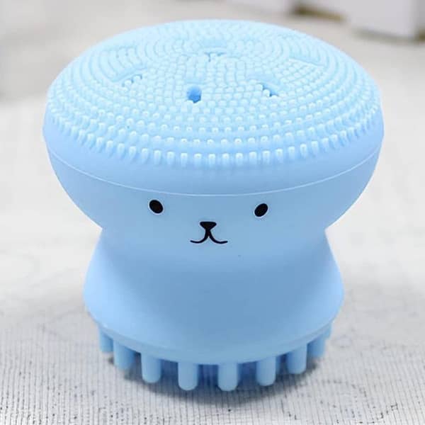 RN Silicone Face Cleansing Brush in Octopus Shape – Gentle Cleanser, Pore Exfoliator, and Massage Tool (Pack of 1)