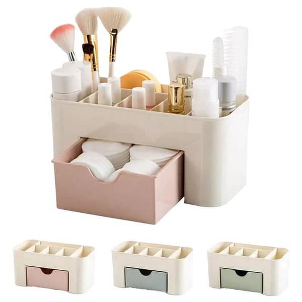RN Mini Cosmetic Organizer Rack with Storage Drawer