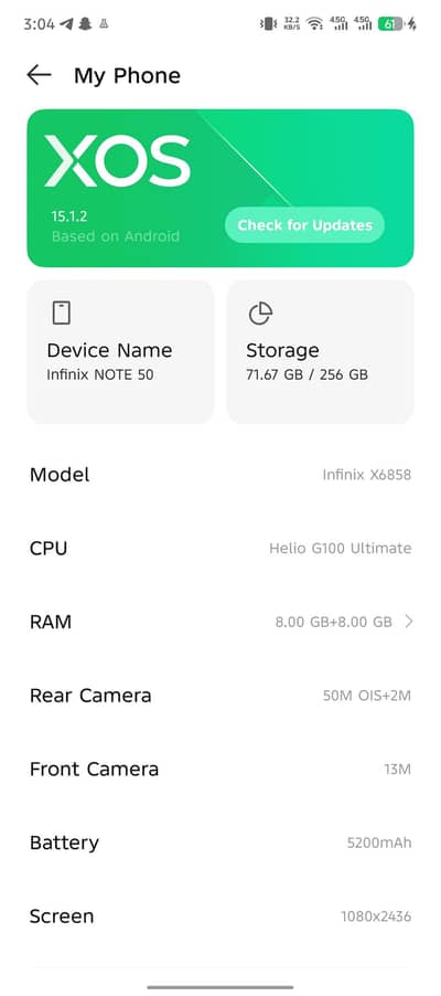infinix note 50 titanium colour