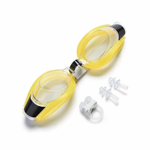 RN Professional 3-in-1 Pack of 2 Swimming Goggles with Anti-Fog, Adjustable Fit, and UV Protection for Adults and Children