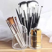 RN Acrylic Cosmetics Pen Storage Case - 6 Slot Makeup Brush Organizer