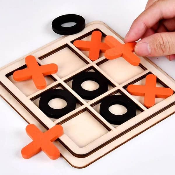 RN Tic Tak Toe Wooden Board Game - Educational and Fun for All Ages