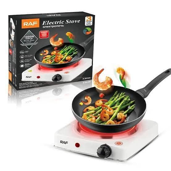 RAF R. 8010B Electric Stove – 1000W Single Burner Hot Plate for Efficient Kitchen Cooking