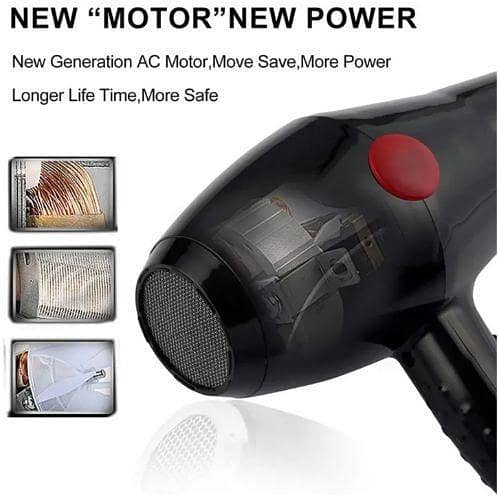RN Hair Dryer – 2-in-1 Mini Travel Dryer for Women and Men – Professional and Compact Design for Salon-Quality Hair Styling
