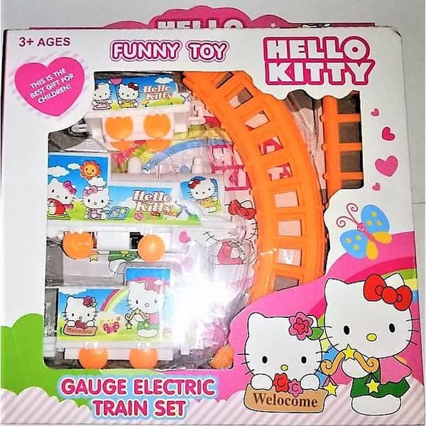 RXN Mini Electric Train and Track Set for Kids with Various Characters and Colors