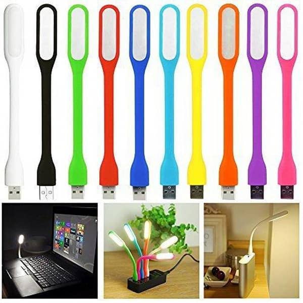 Pack of 3 USB Mini LED Lights for Notebooks, Laptops, Tablets, and Power Banks