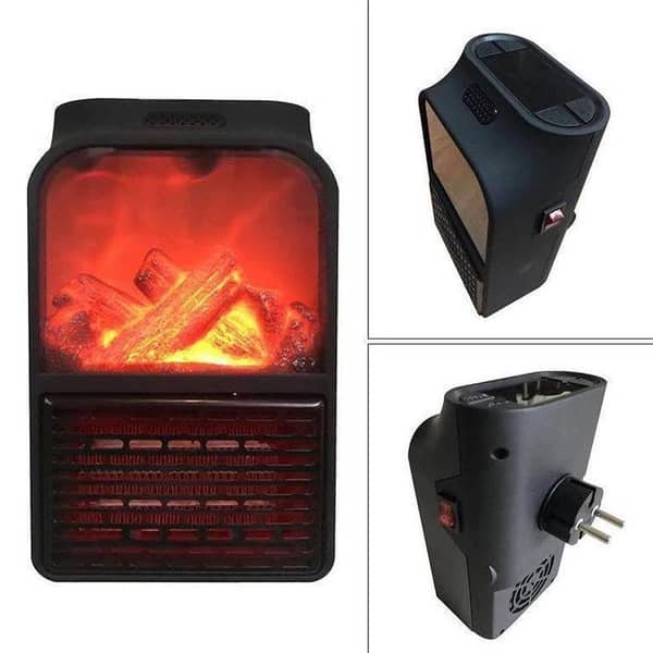 900W Mini Portable Electric Heater - Wall-Outlets Fan Heater for Winter Home and Office Use