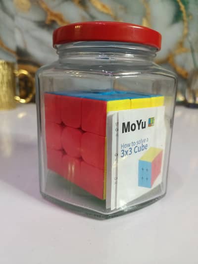 Rubik's cube stock in a jar