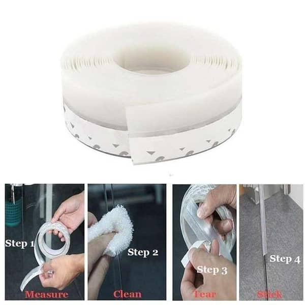 RN Soundproofing Silicone Door Bottom Sealing Draft Stopper - 5 Meter Self-Adhesive Tool for Noise Reduction