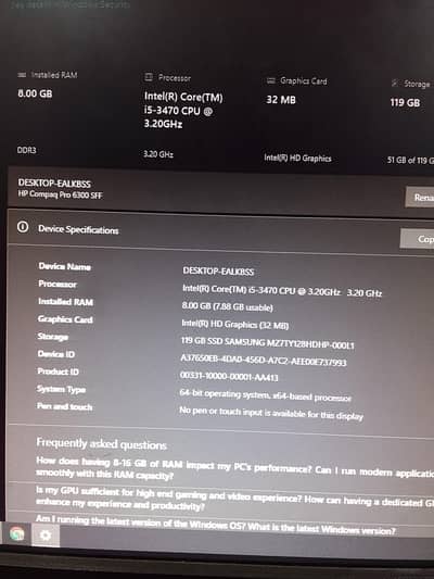 cori5 3gen 128gb ssd 8ram