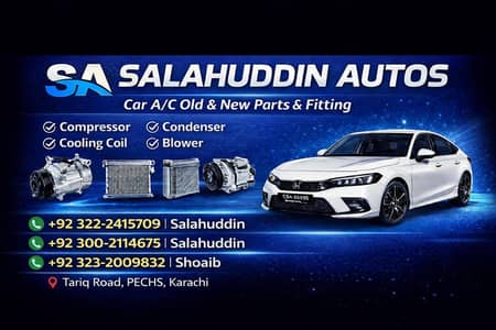Car AC Repair & parts in Karachi ( Compressor Condenser Cooling Coil)