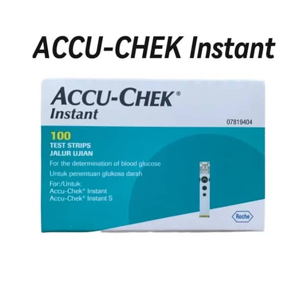 Accu-Chek Instant Test Strips - 100 Pieces with 2026 Expiration Date for Blood Glucose Monitoring