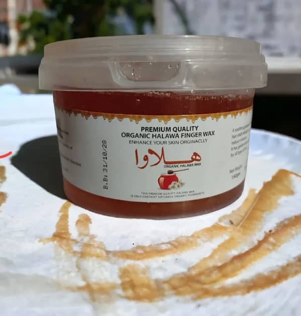 Halawa Finger Wax - 1200 Grams Professional Quality Body Wax in a Jar, Available in 600 and 1200 Grams
