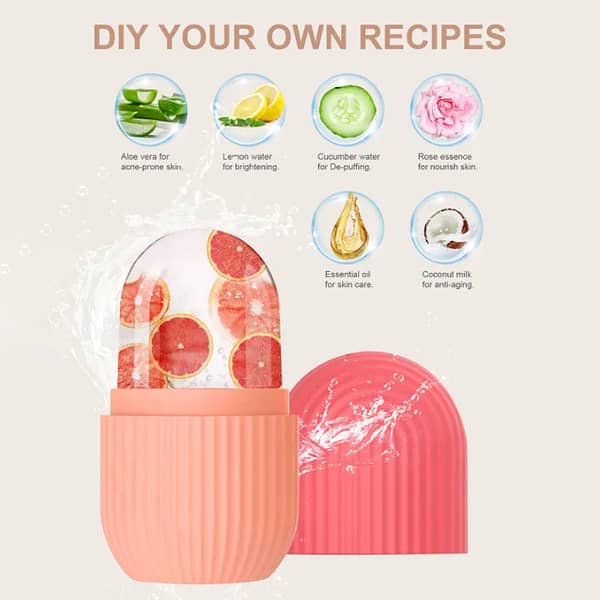 Silicone Ice Roller Facial Massager by Professional Series for Skincare