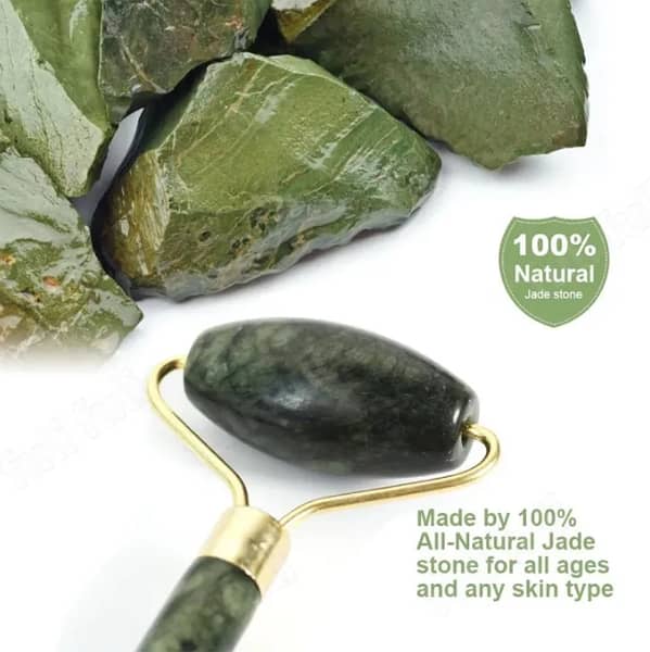 Original 100% Natural Jade Roller - Professional Quality Jade Roller for Skincare