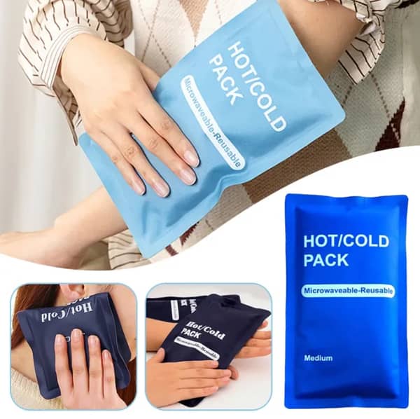 Professional 2-in-1 Hot and Cold Gel Pack for Back and Body Relief, Reusable Non-Toxic Ice and Heat Therapy