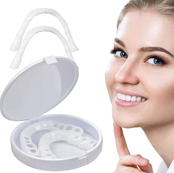 Snap-On Teeth for Instant Smile Transformation | Natural Veneers for Men and Women | Comfortable Upper & Lower Teeth Covers for a Secure Fit