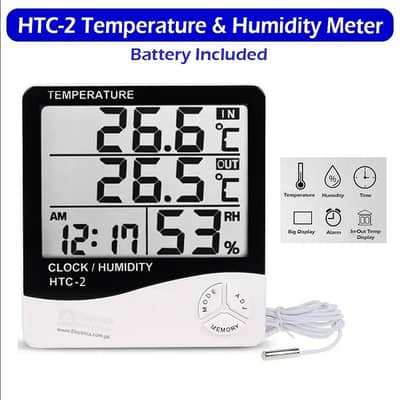HTC2 Digital Indoor/Outdoor thermo Hygrometer In Pakistan