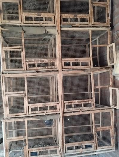 Two cages and breeding box