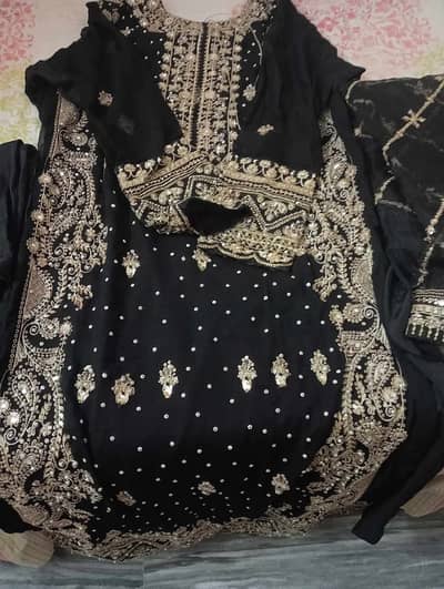 Black chiffon 3 piece