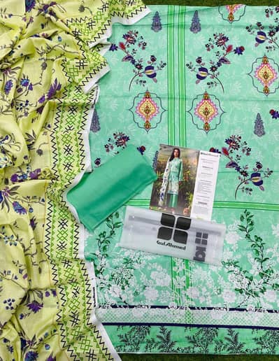 GUL AHMED LAWN 3 PCS