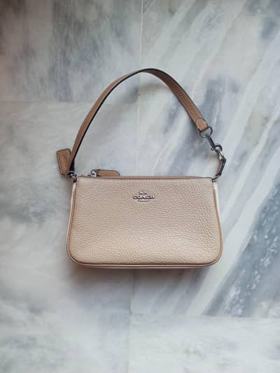 Coach CI427 Nolita 19 In Colorblock in Sandy Beige Multi