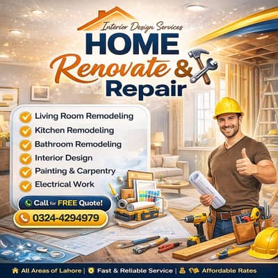 Exterior Interior Design | Home Renovation | 3D Layouts | Construction