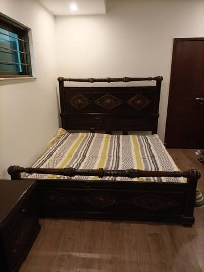 Beautiful wooden bed set