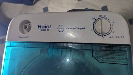 A+ condition Haier spin-drier model HWS60-40/50