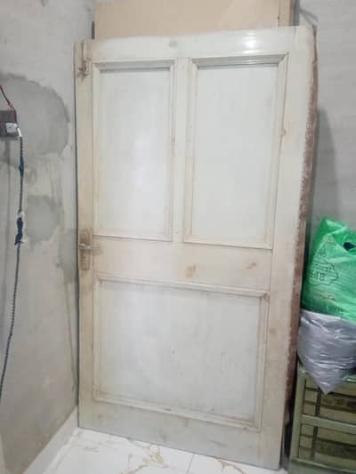 wooden door one side