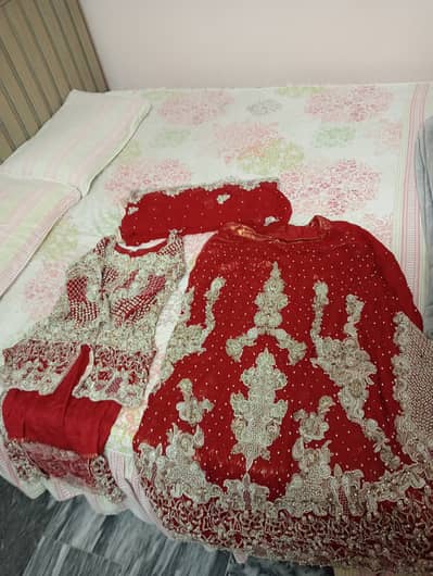 Bridal red chifon
