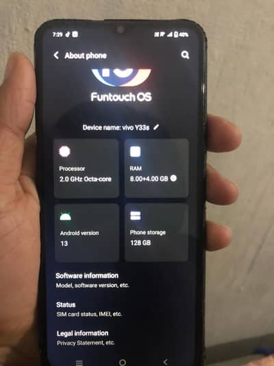 Vivo y33s Gujrat sale