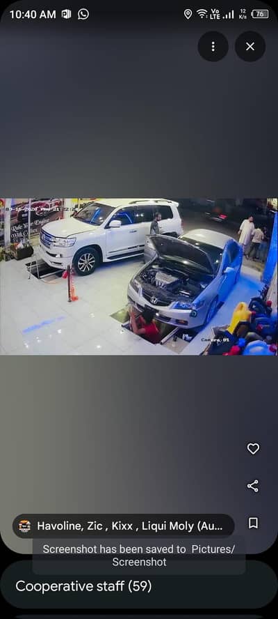 customer service & oil changer