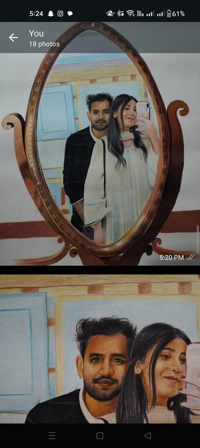 Custom Colour Pencil Sketch – Premium Hand-Drawn Artwork