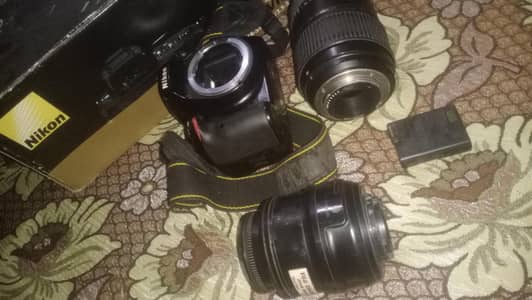 Dslr D5100 professional camera with 2 lens