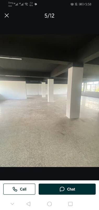 Best Option for iT compines and call centre 8000sq ft space Available Blue Area Islamabad