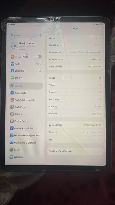 Ipad Pro M2 Exchange only with 15 pro