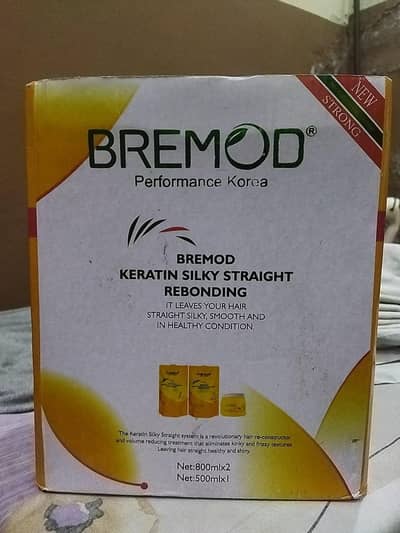 Bremod keratin Silky Straight Rebonding Kit