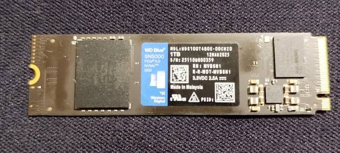 WD Blue Nvme 1Tb Gen4 NS5000 100% healthy