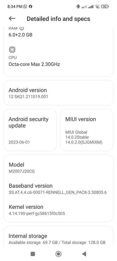 POCO X3 NFC 6/128 PTA approved snapdragon processor condition 8/10