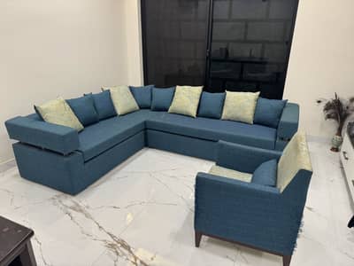 Interwood L shaped Sofa Set 7 seater for Sale