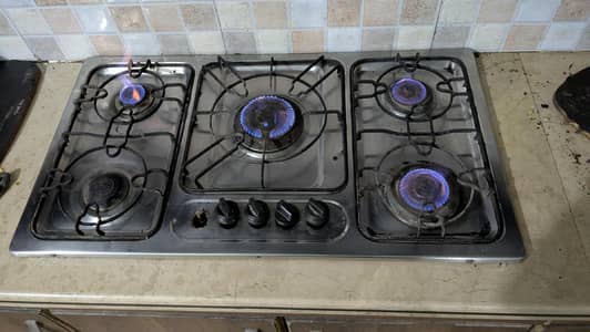 5 burner stove good running