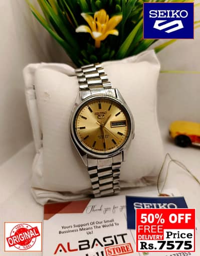 Seiko 5 Citizen Orient Automatic Pre-Owned watch Japan 03161737353