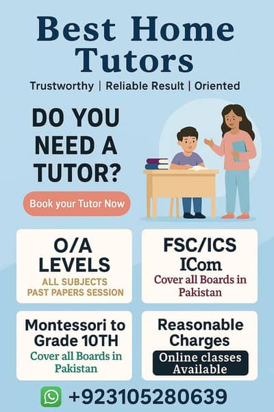 Home tutor available