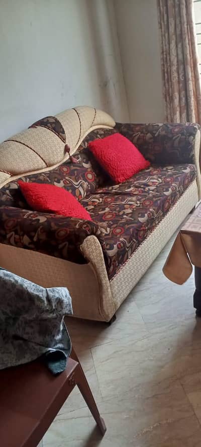 sofa set 6 scater with cover